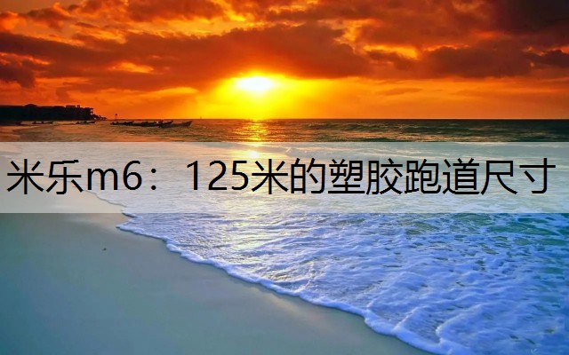 米乐m6：125米的塑胶跑道尺寸