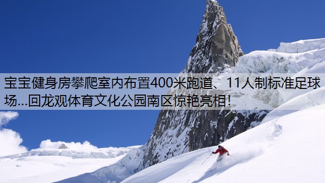 <strong>宝宝健身房攀爬室内布置400米跑道、11人制标准足球场…回龙观体育文化公园南区惊艳亮相！</strong>