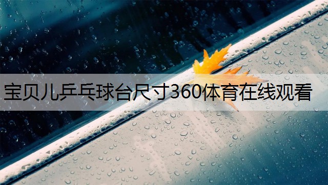 宝贝儿乒乓球台尺寸360体育在线观看