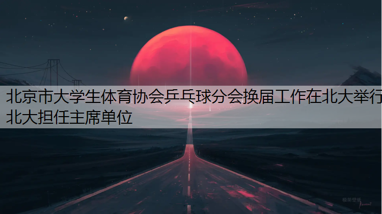 北京市大学生体育协会乒乓球分会换届工作在北大举行 北大担任主席单位