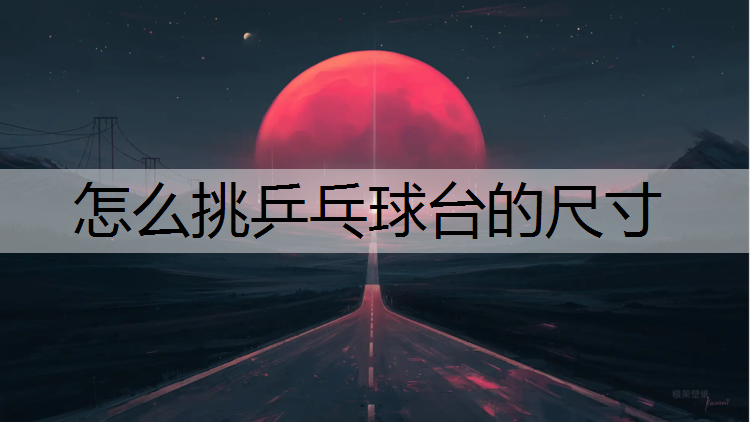 怎么挑乒乓球台的尺寸